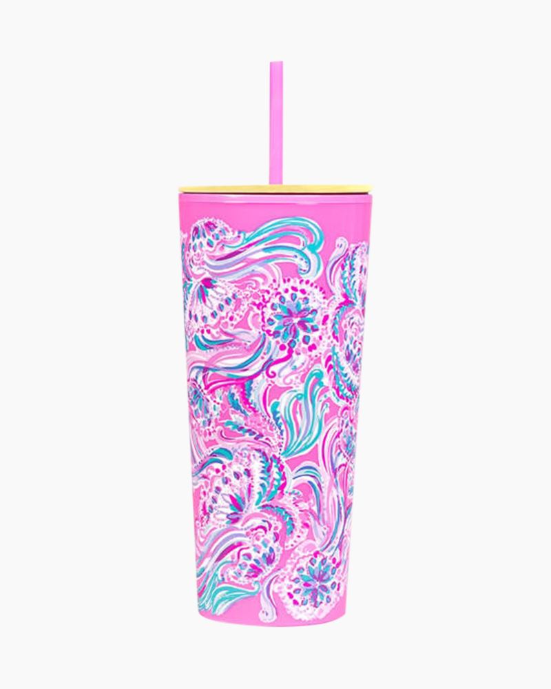 Acrylic Tumbler with Straw by Lilly Pulitzer