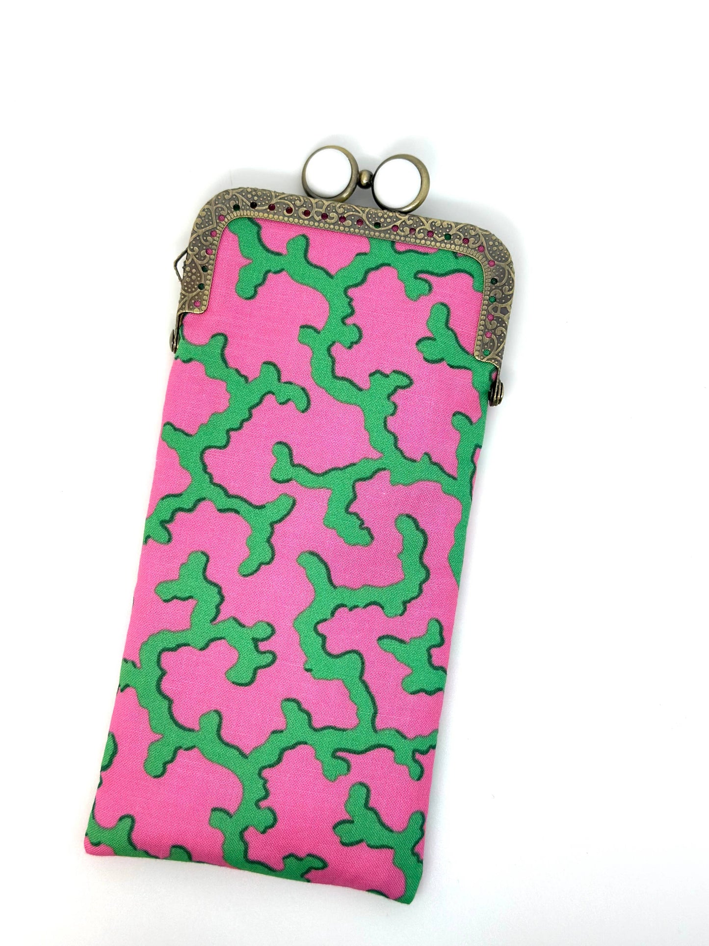 Kiki & Syds - Kiki & Syds Eyeglass Case - Caribbean Coral - White