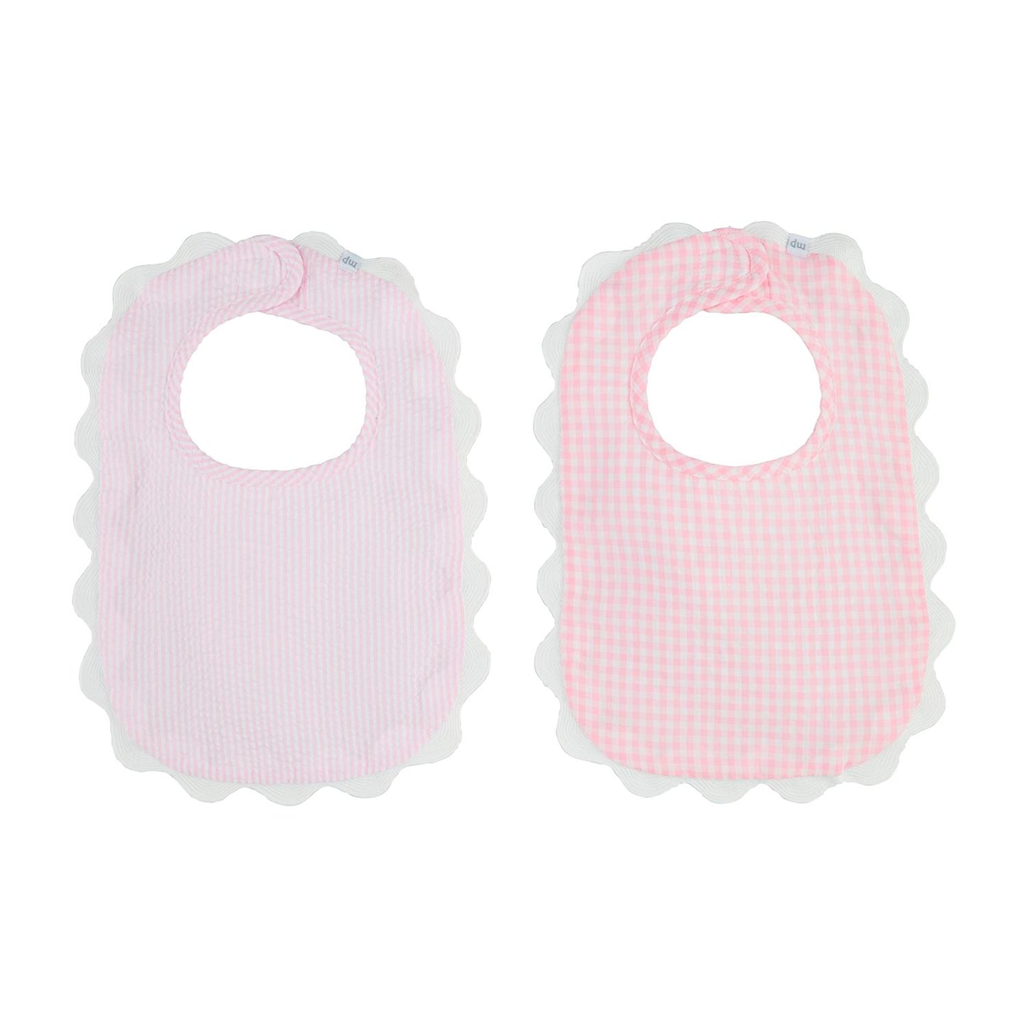 Gingham and Seersucker Bibs