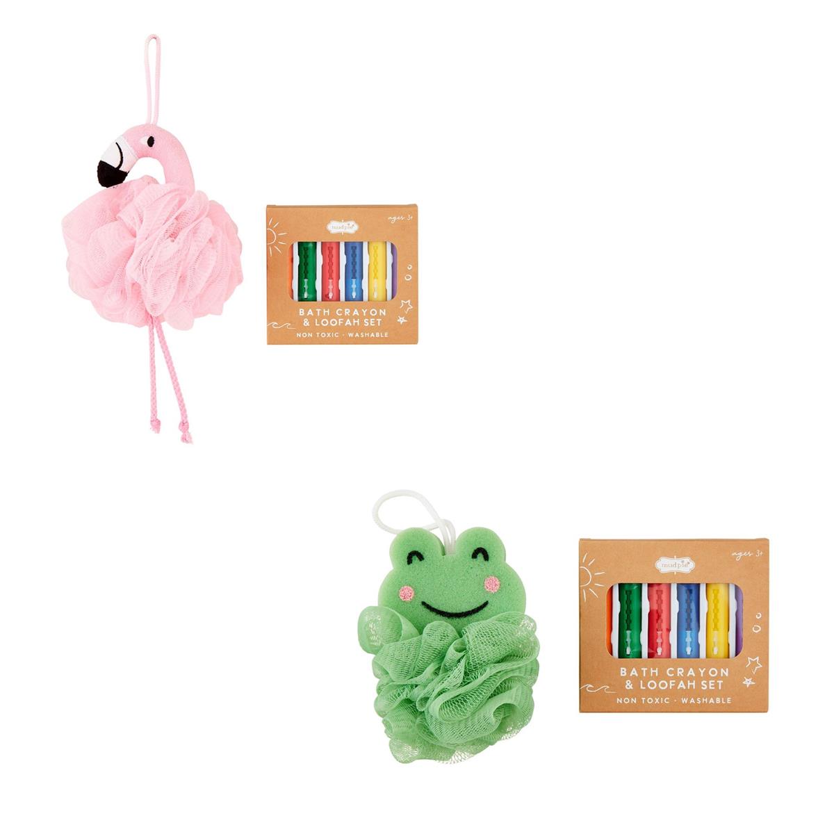 Kids Bath Crayons and Loofah