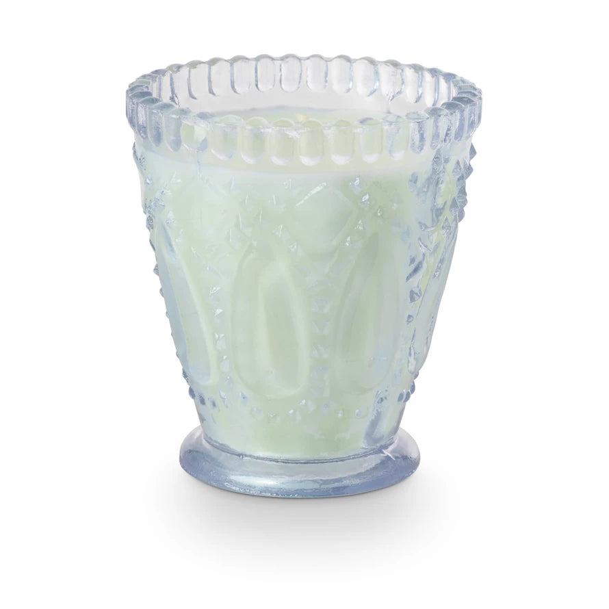 Lavender Vanilla Pressed Glass Votive