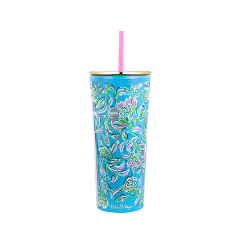 Acrylic Tumbler with Straw by Lilly Pulitzer