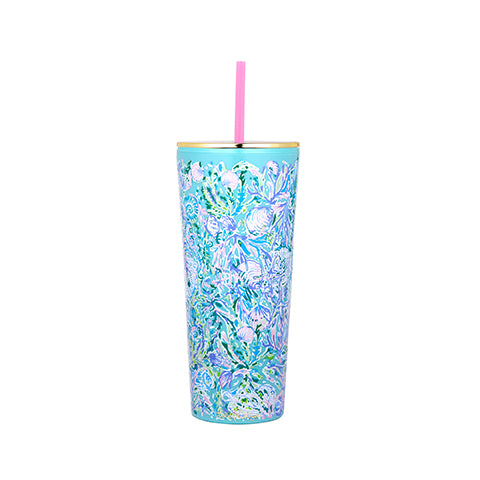 Acrylic Tumbler with Straw by Lilly Pulitzer