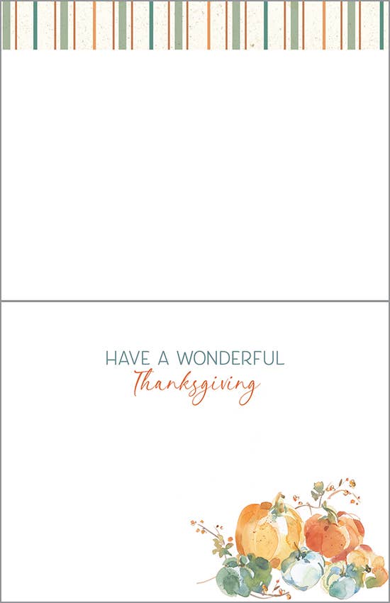 Thanksgiving Greeting Card - Pumpkin Patch