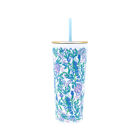 Acrylic Tumbler with Straw by Lilly Pulitzer