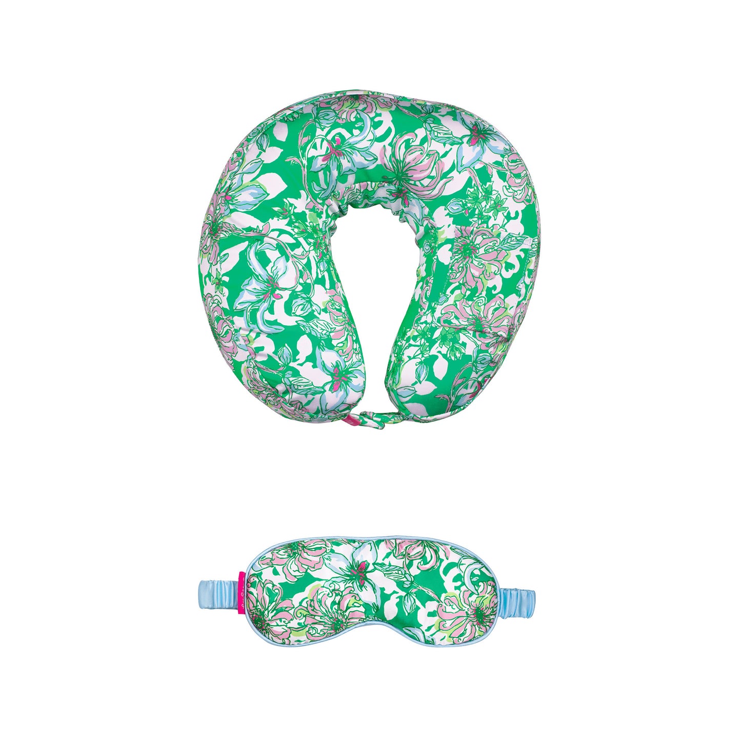 Neck Pillow and Eye Mask, Lilly Pulitzer