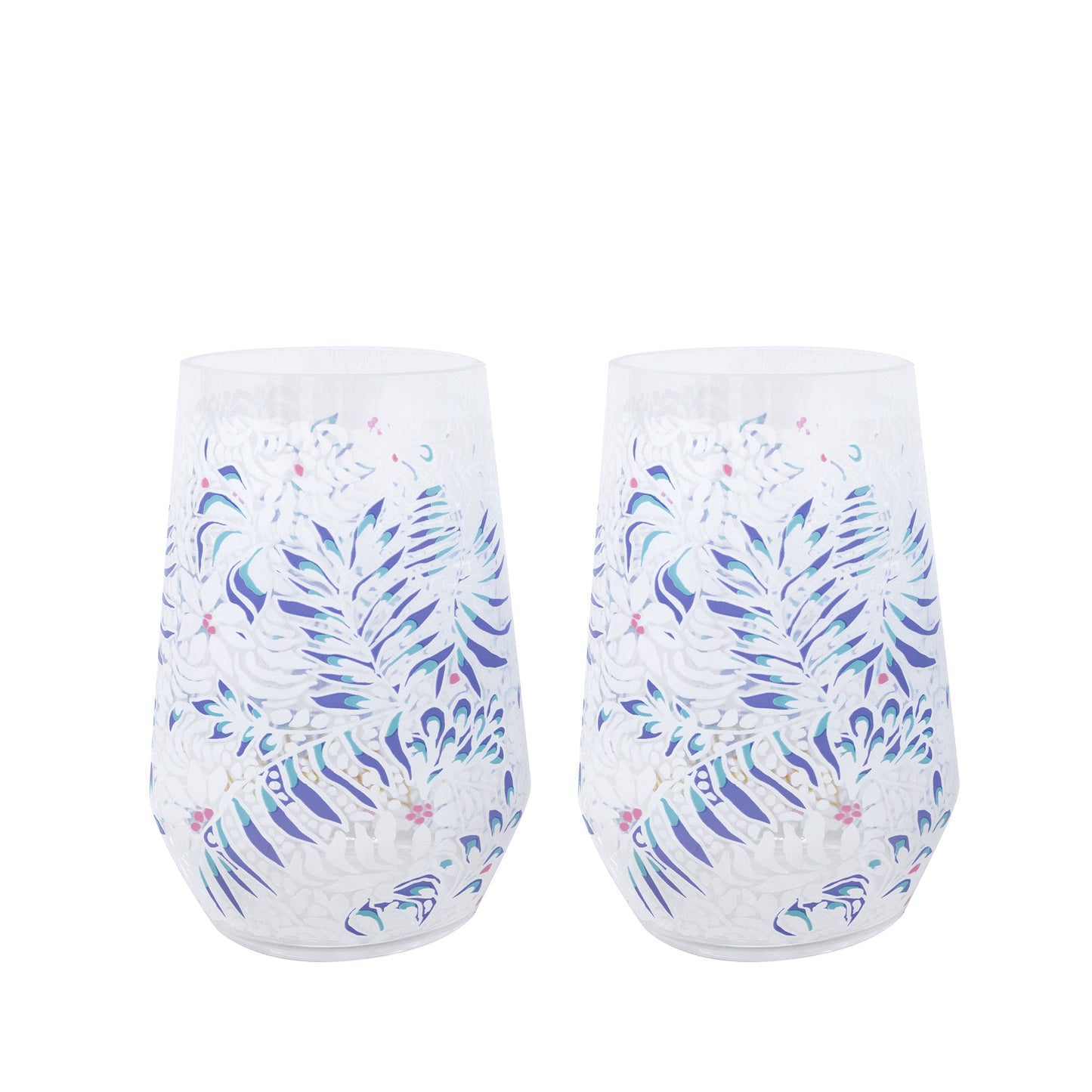 Stemless Wine Glass, Acrylic Lilly Pulitzer