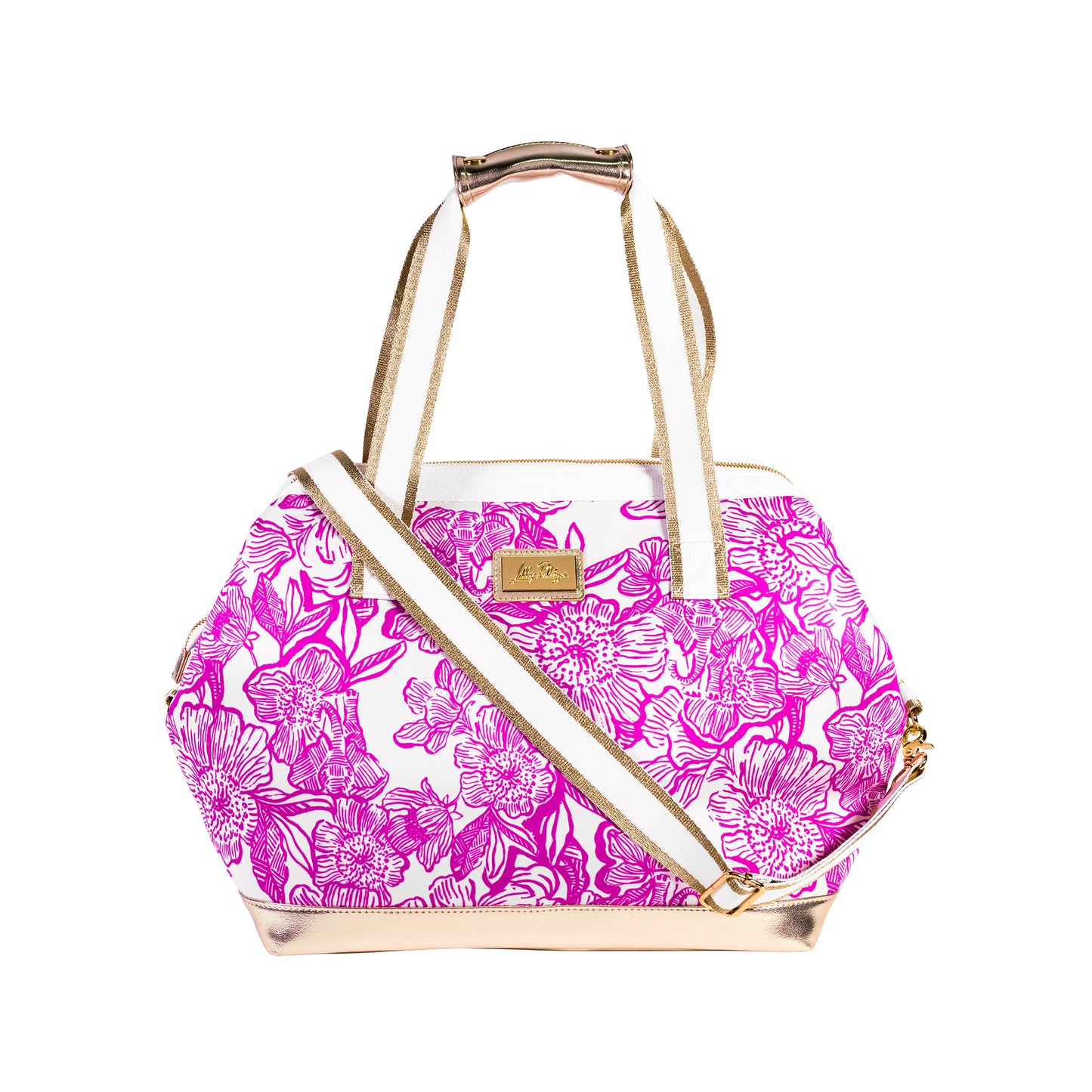 Lilly Pulizter Neoprene Cooler, Unforgettable Pink