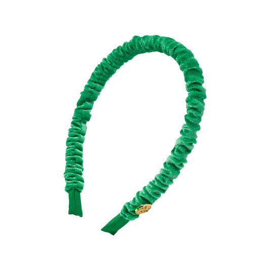 Velvet Scrunchie Headband, Kitts Green