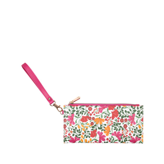 Travel Wallet in Coneflower Pink