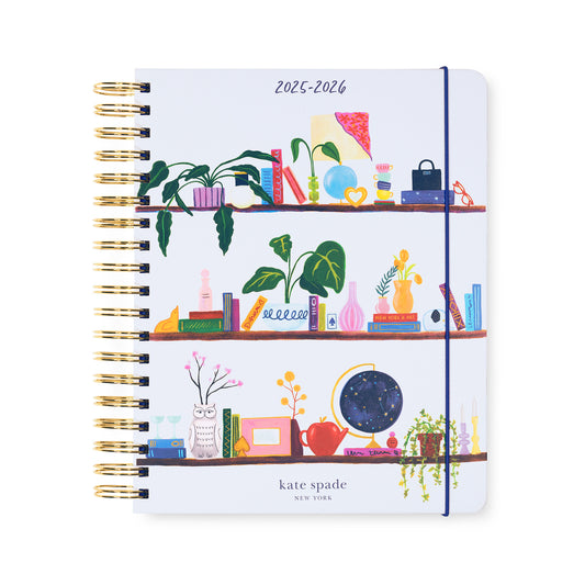 17 Month Planner Charmed Bookshelf Blue