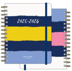 17 Month Large Planner, Bold Painterly Stripe