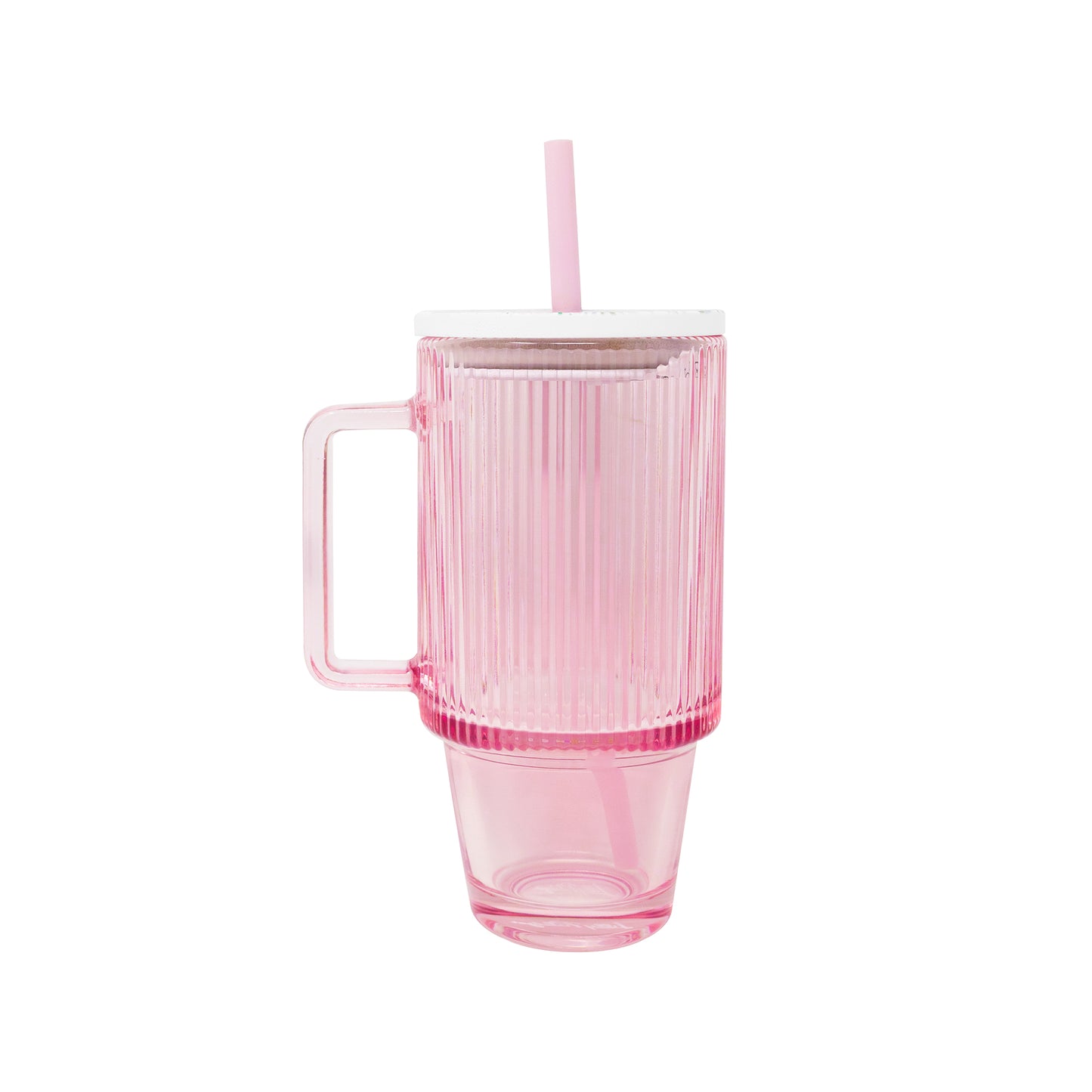 Glass Tumbler with Silicone Straw