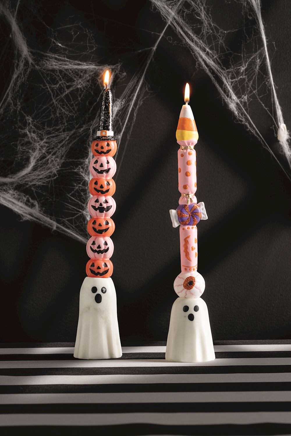 Marble Ghost Taper Holders