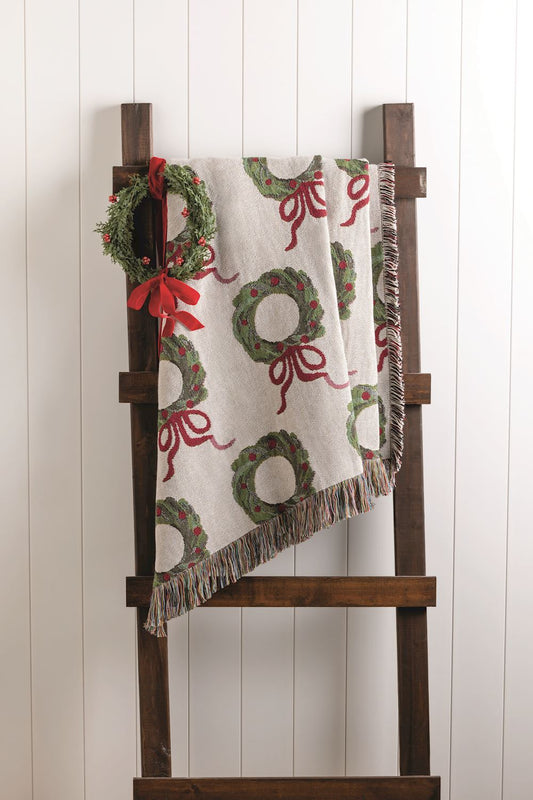 Woven Wreath Throw