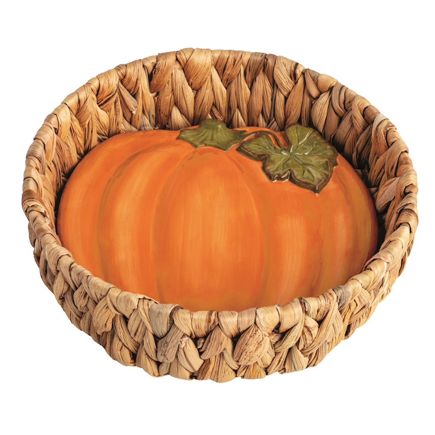 Bread Basket with Pumpkin Trivet Warming Insert