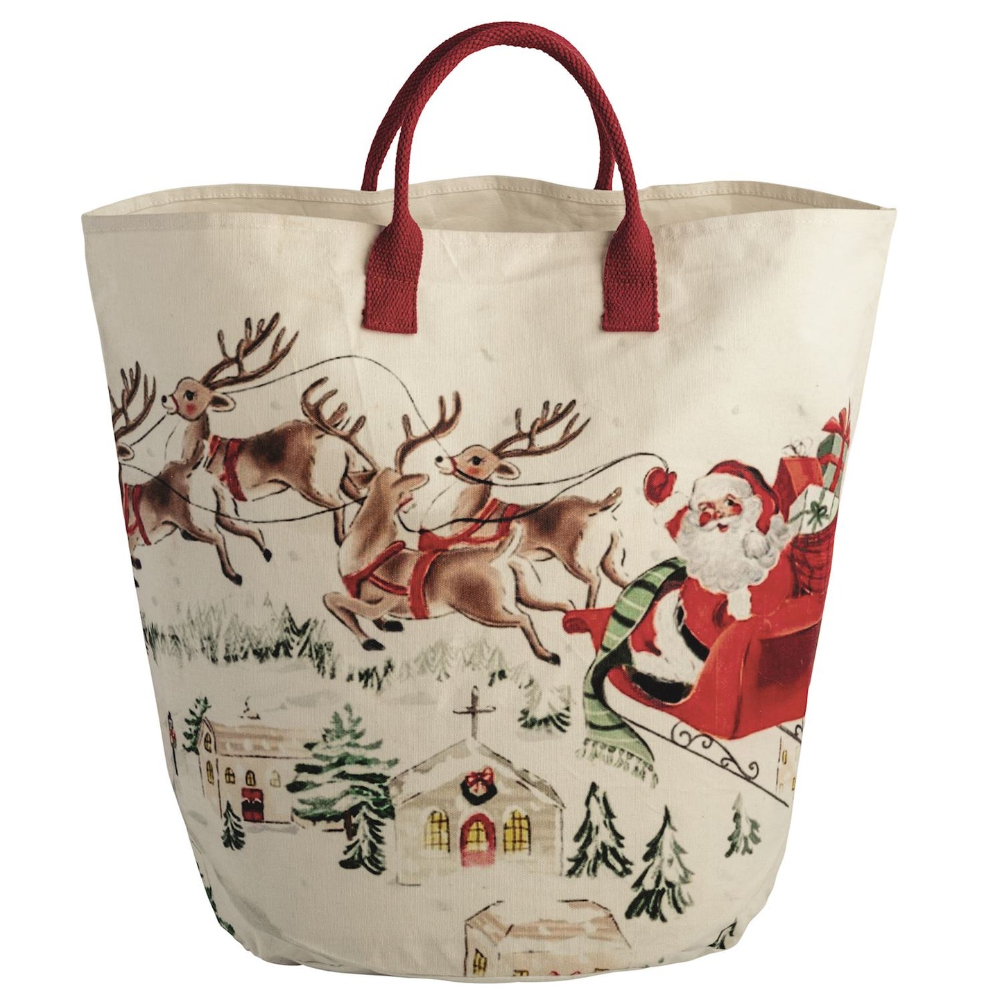 Large Christmas Canvas Tote