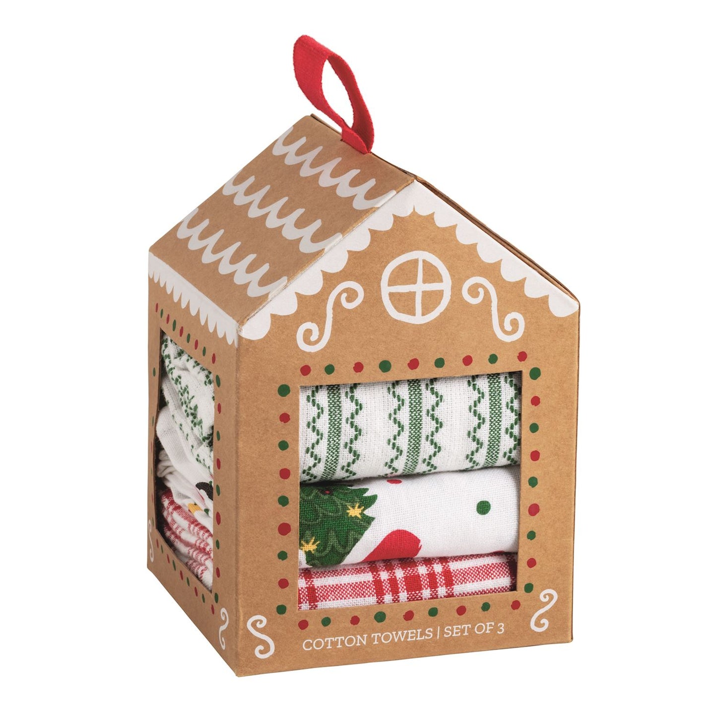 House Box of 3 Dishtowels, Christmas
