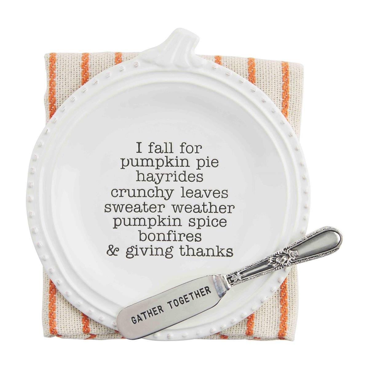 Fall and Thanksgiving App Plate Set