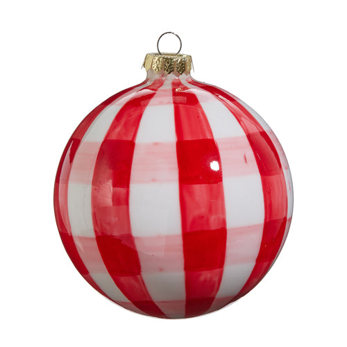 Red Gingham Ornaments