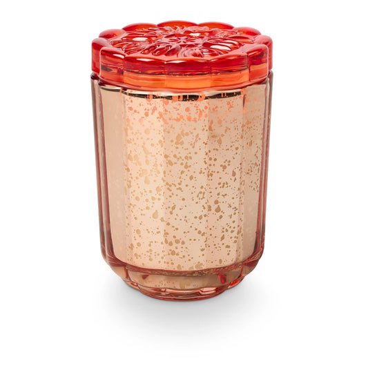 Blood Orange Mercury Glass Candle