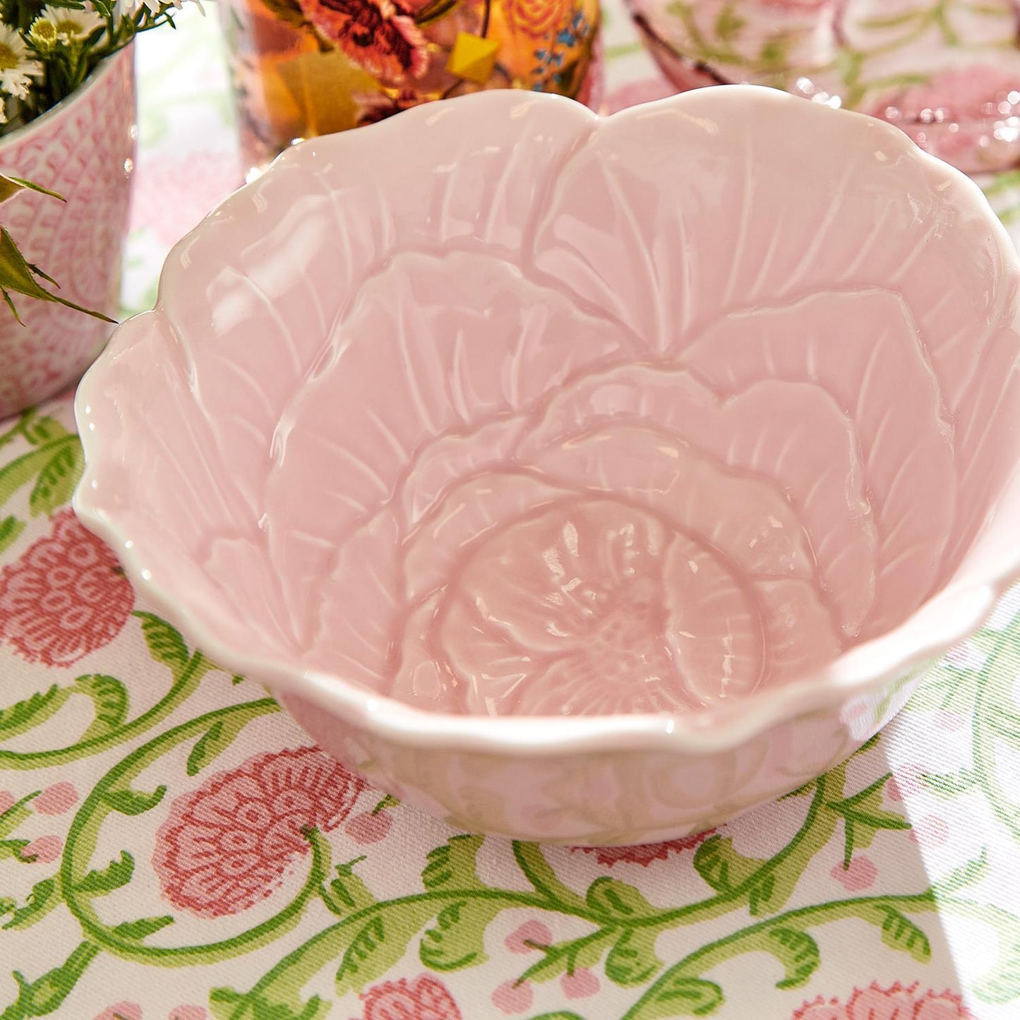 Pink Flower Tid Bit Bowl
