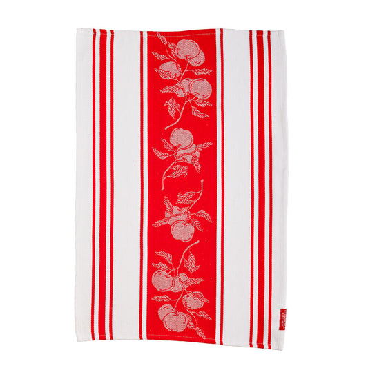 Tea Towel Apple Jacquard Stripe