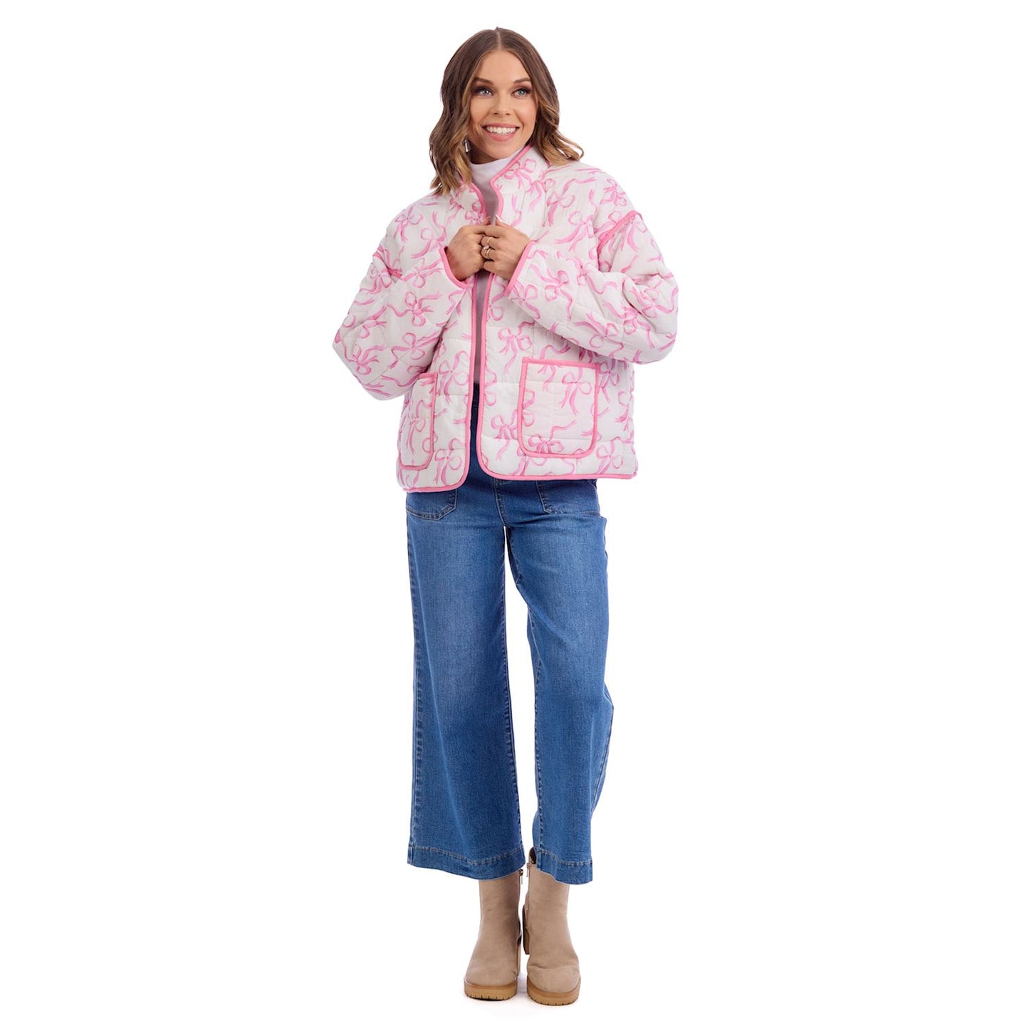White Quilted Jacket