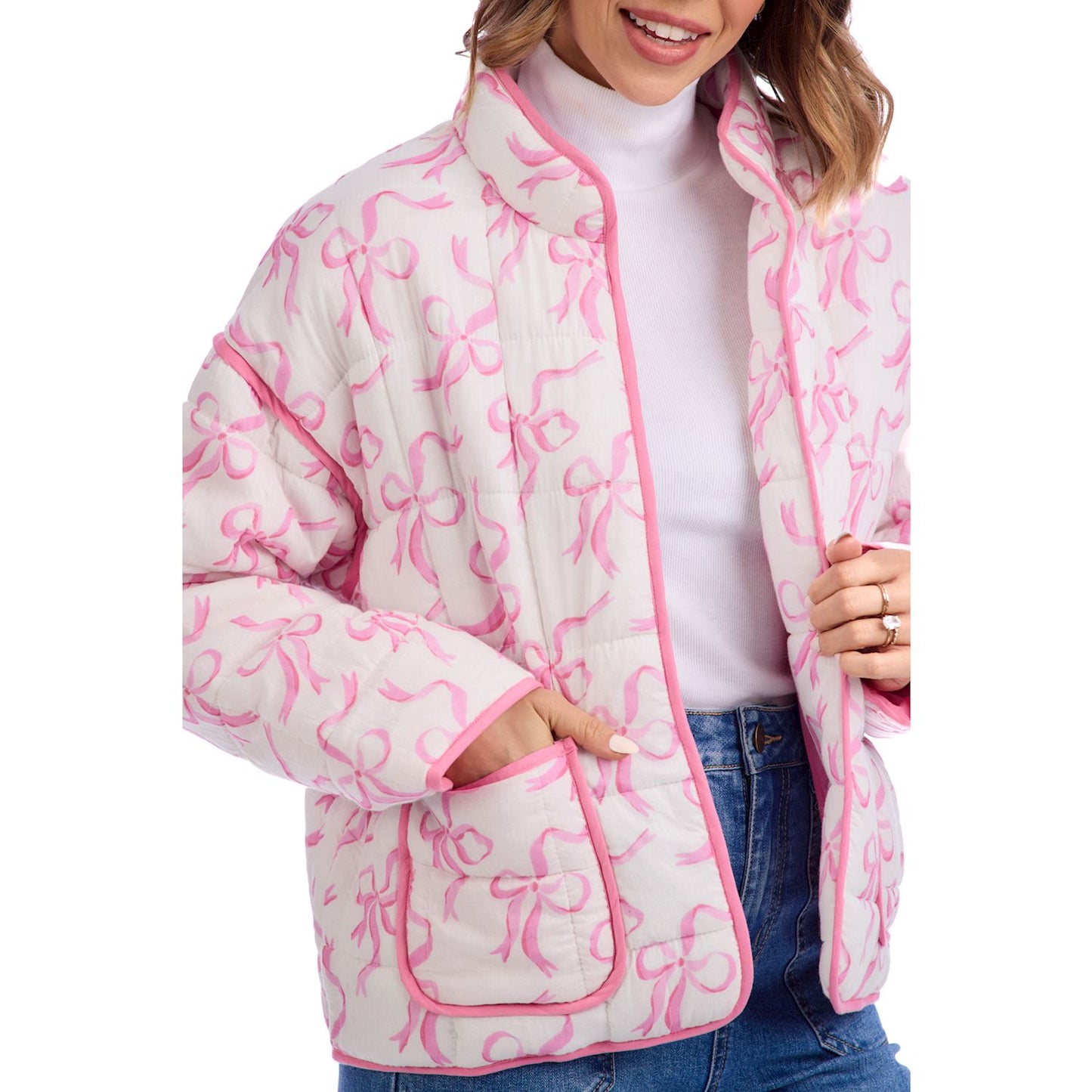 White Quilted Jacket
