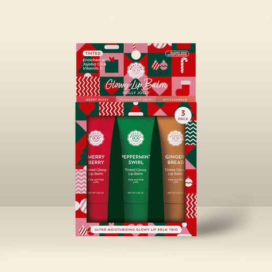Woolzies -  Holly Jolly Glowy Lip Balm Trio