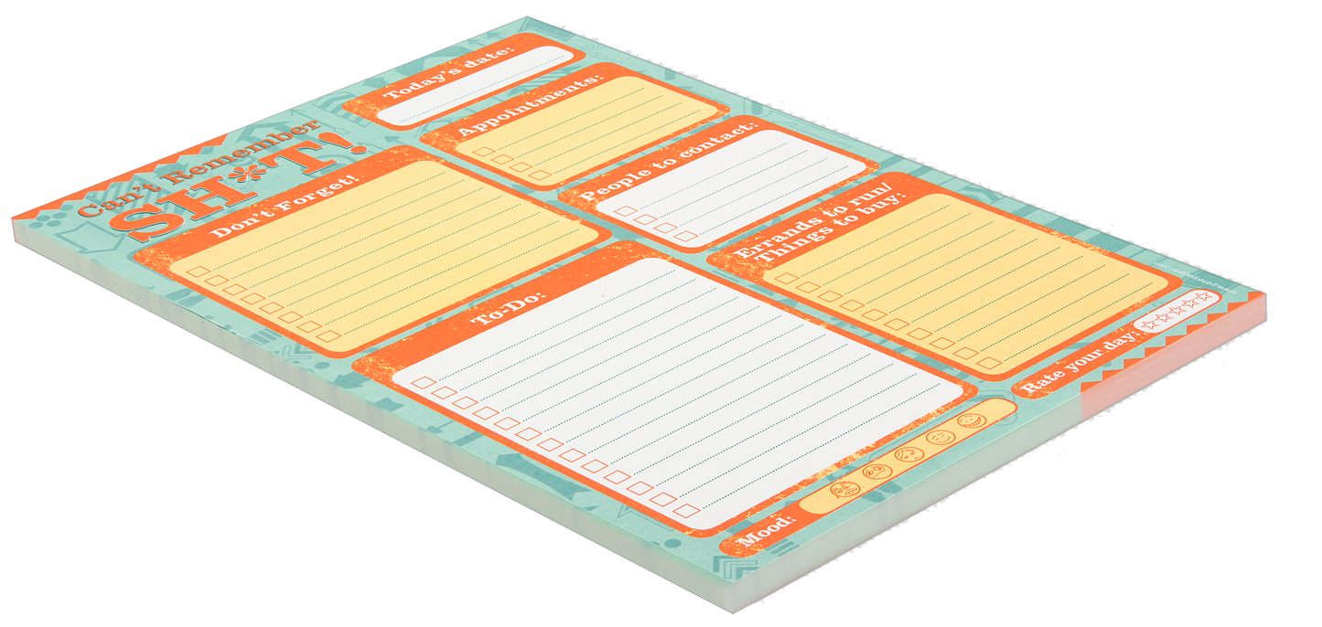 Can't Remember Sh*t Note Pads