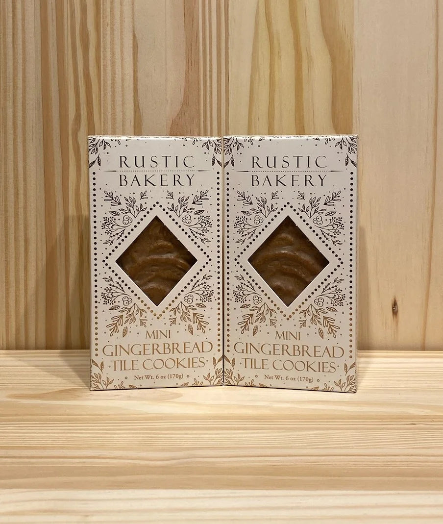 Mini Gingerbread Tile Cookies
