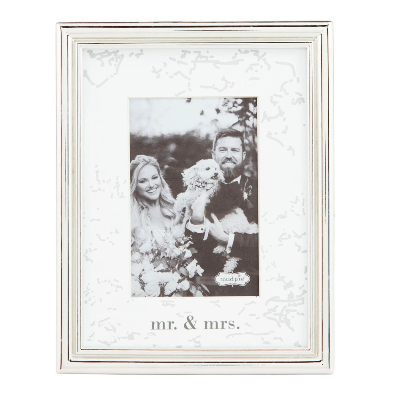 Mr. And Mrs. metal picture frame