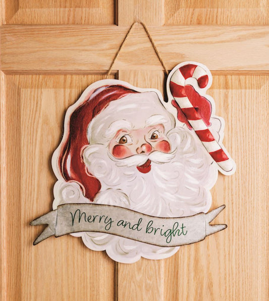Vintage Santa Door Hanger