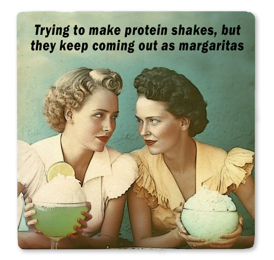 Trying to Make Protein Shakes Coaster