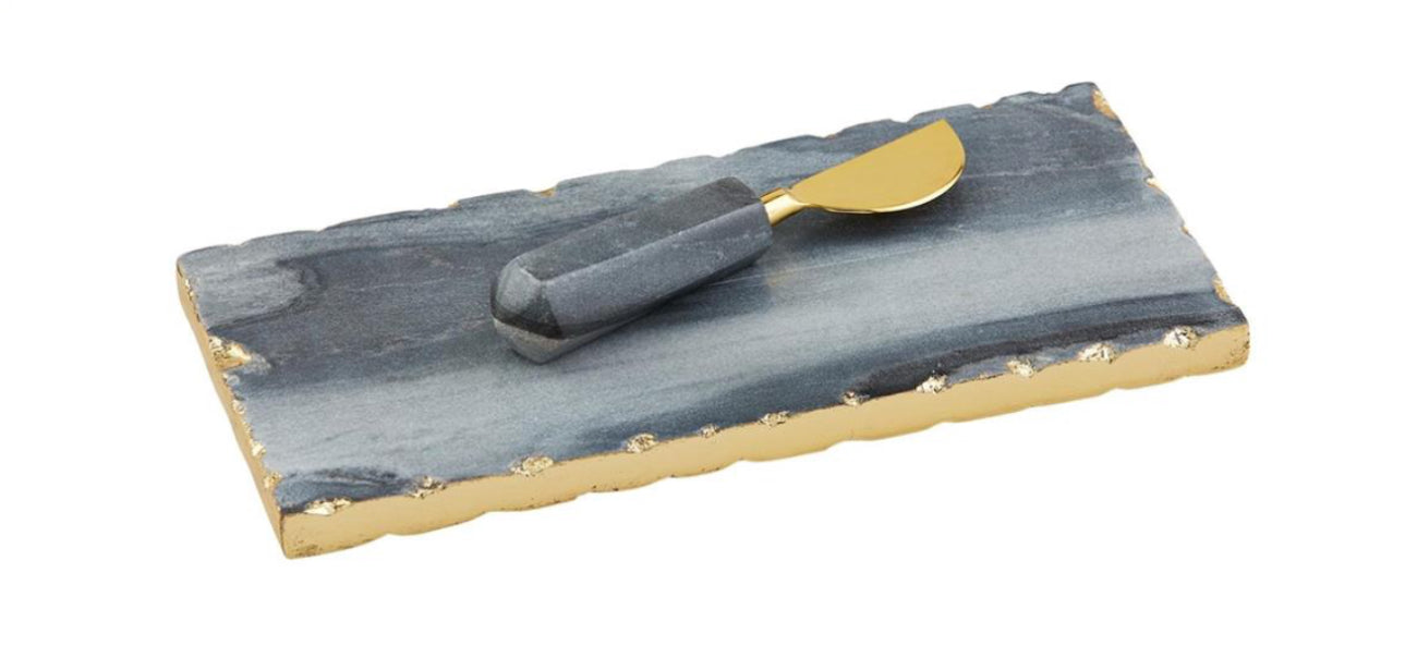 Gold Edge Marble Slab Server