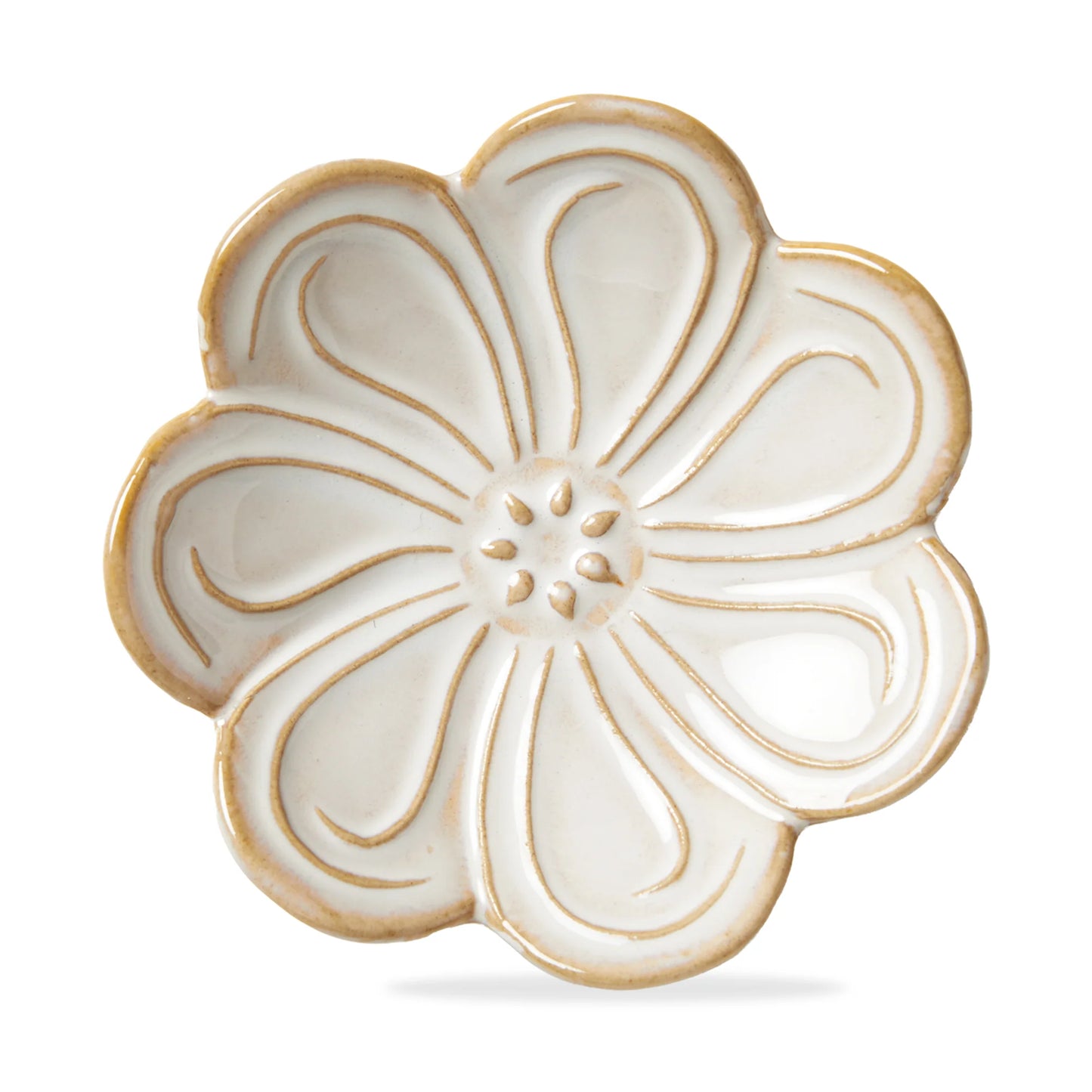 Gardenia Flower Trinket Dish