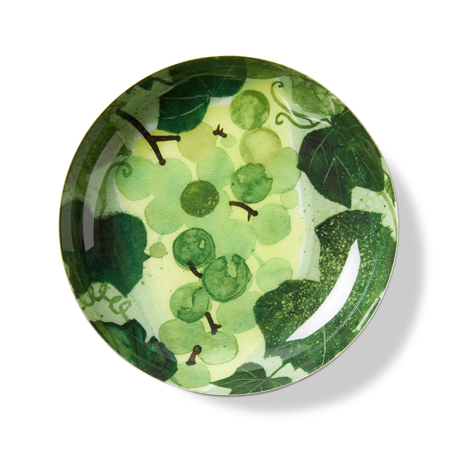 Wine Grapes Metal Trinket Dish