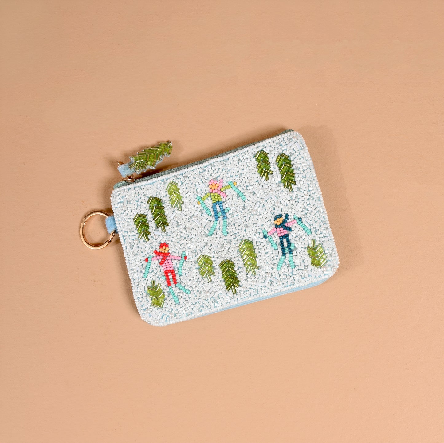 Handcrafted Beaded Pouch-Christmas Collection