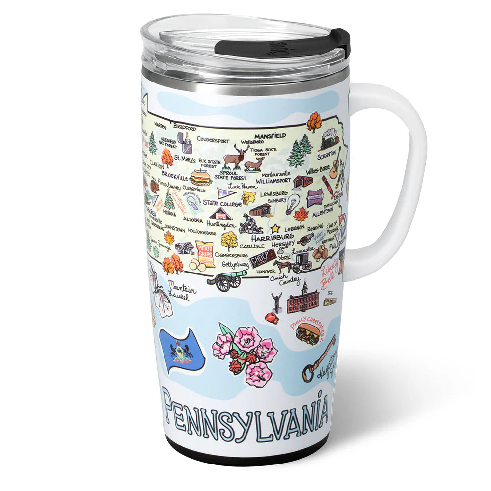 22 oz Stainless Steel Travel Mug