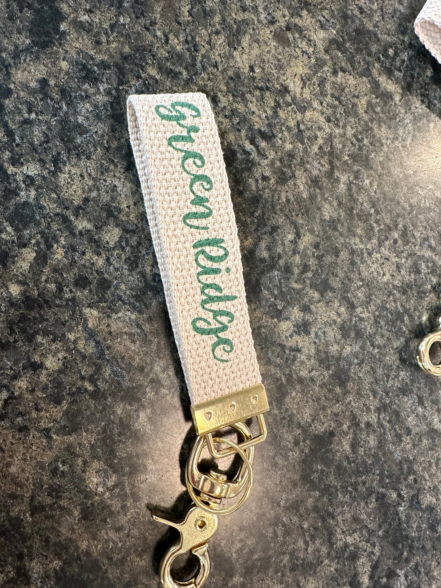 Local Love Two Sided Script Keychain