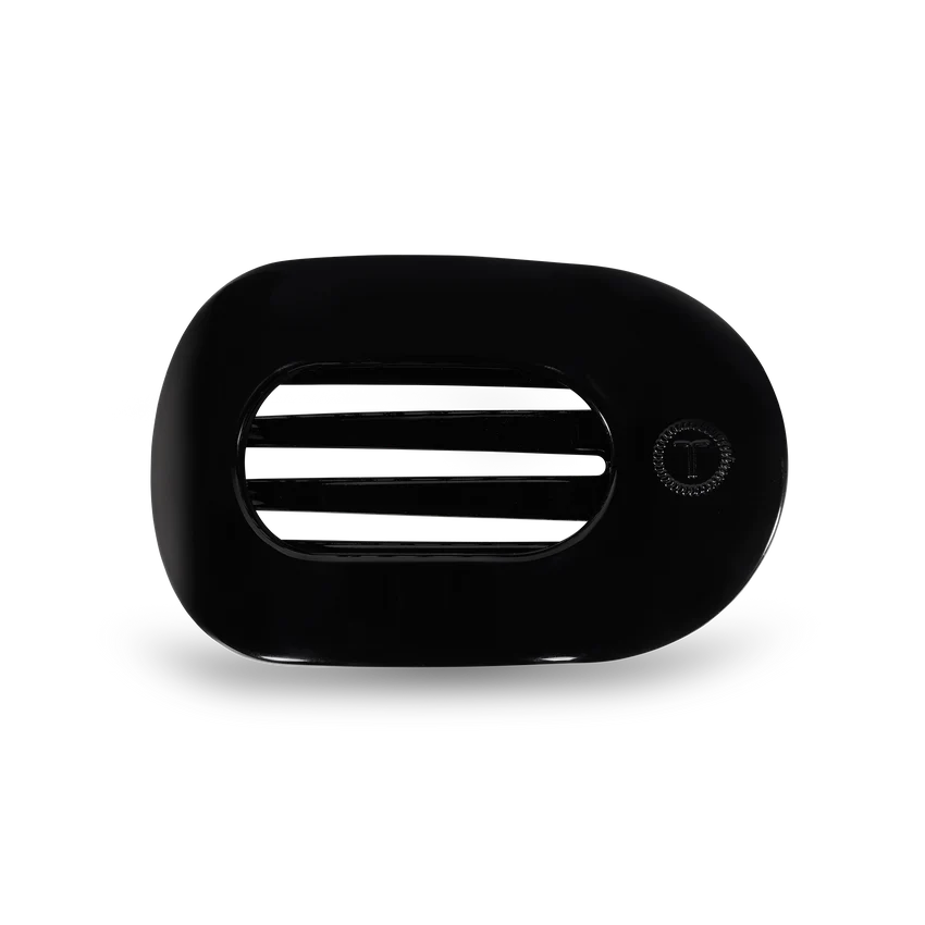 Solid Round Flat Hair Clip from Teleties