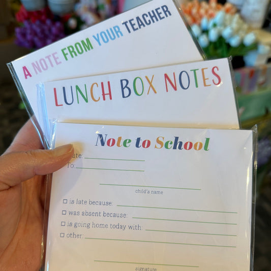 Back To School Notes