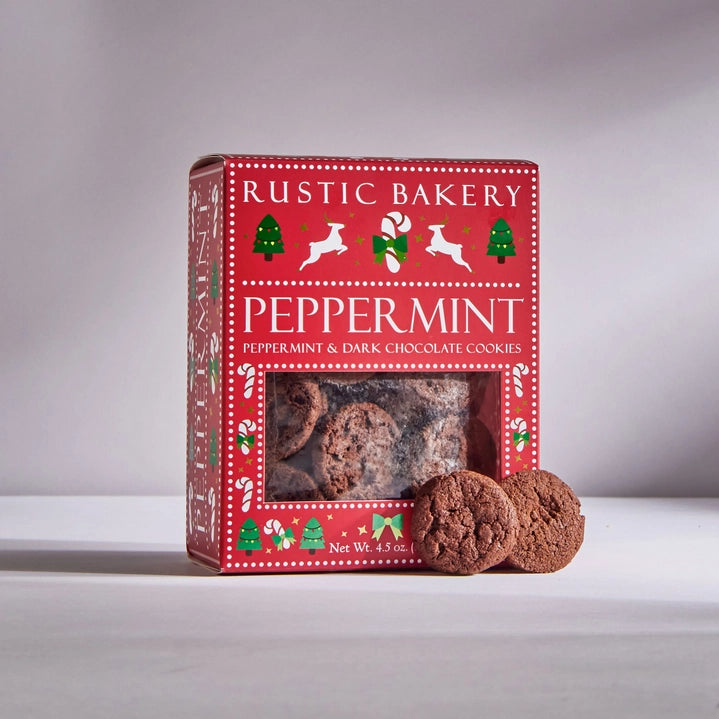 Peppermint Dark Chocolate Cookies, Rustic Bakery