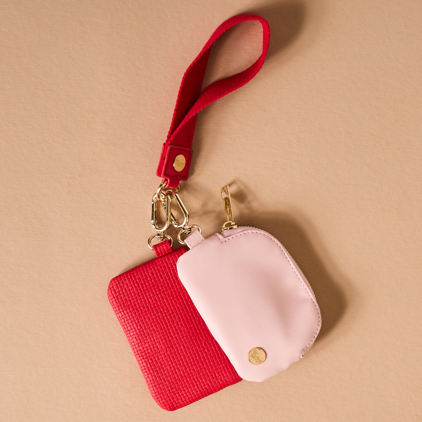 Red Dynamic Duo Pouch Wristlet - Partners in Crime