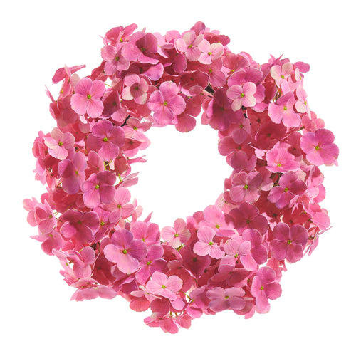 Pink Hydrangea Wreath