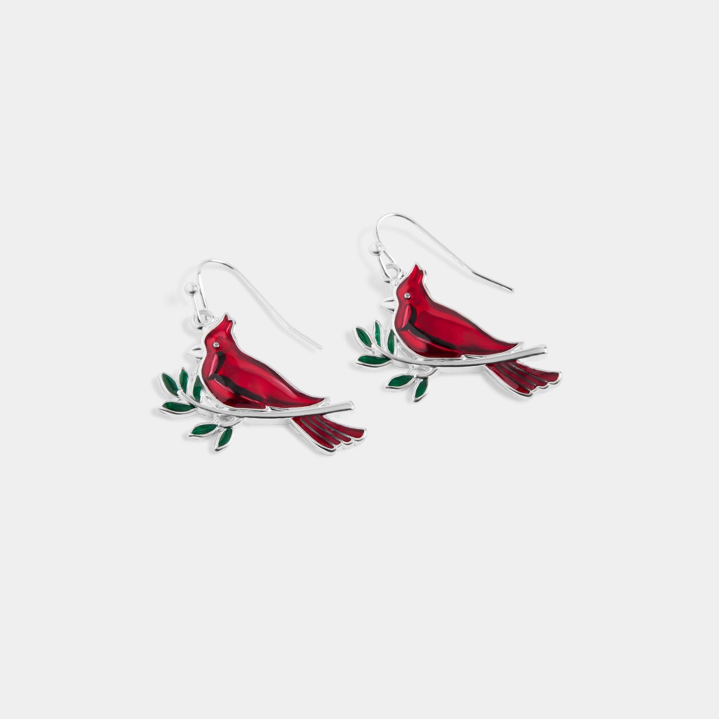 Whispers Cardinal Dangle Earrings