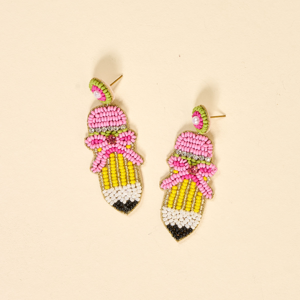 Beaded Earrings-Pencil Me In