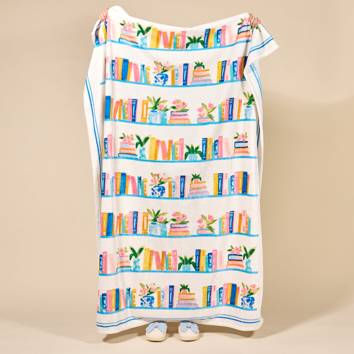 Snuggle Up Plush Blanket-Book Shelfie