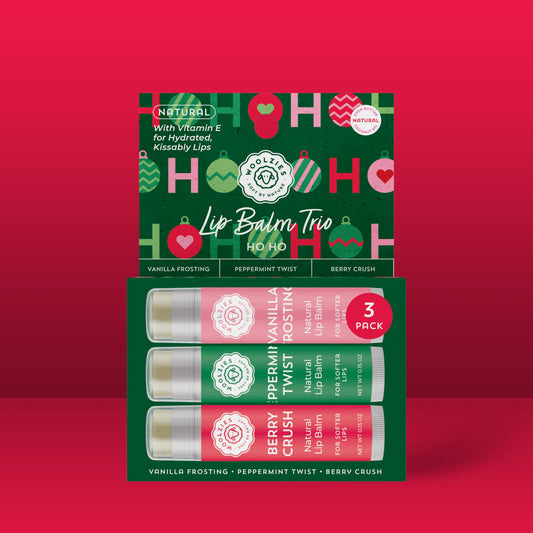 Woolzies - Natural Shea Butter Lip Balm Trio – HO HO Holiday
